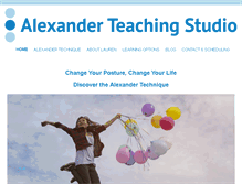 Tablet Screenshot of alexanderteachingstudio.com